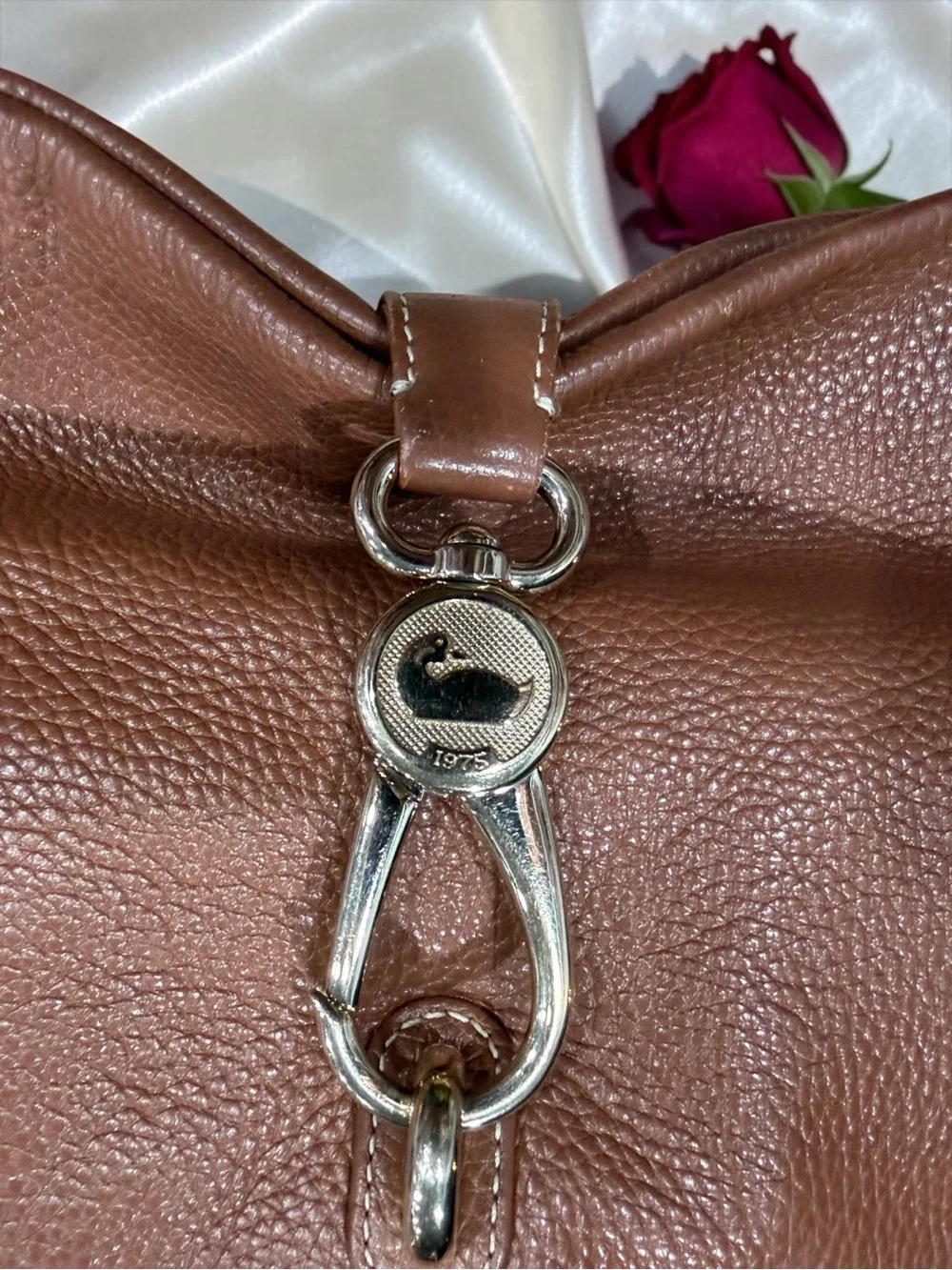 Dooney & Bourke Pebble Grain Logo Lock Shoulder Bag & Kiss-Lock Coin Purse Set